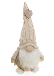 Heart Hat Gnome - Beige