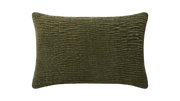 Olive Textured Lumbar Pillow