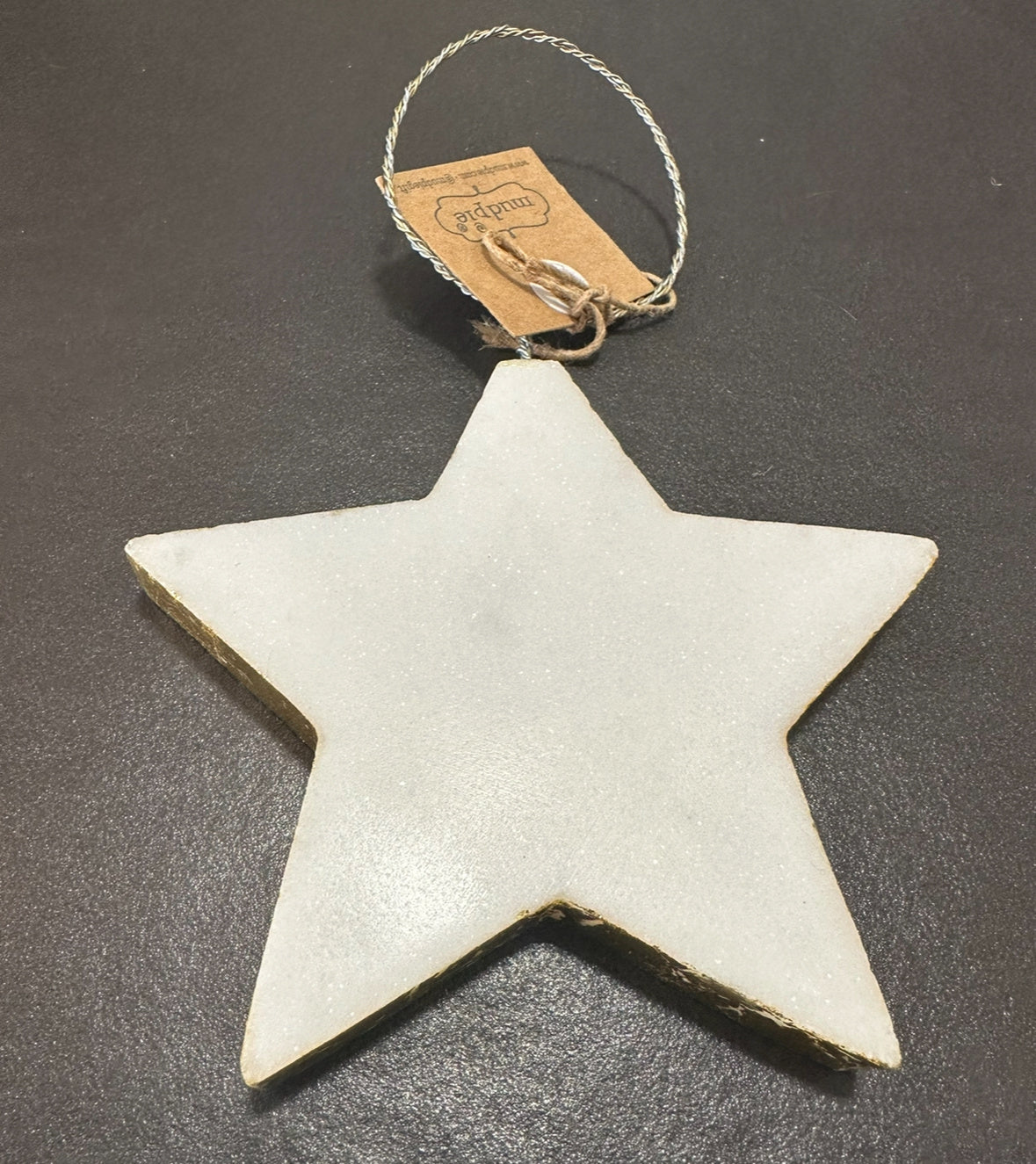 Gold Marble Ornament - Star