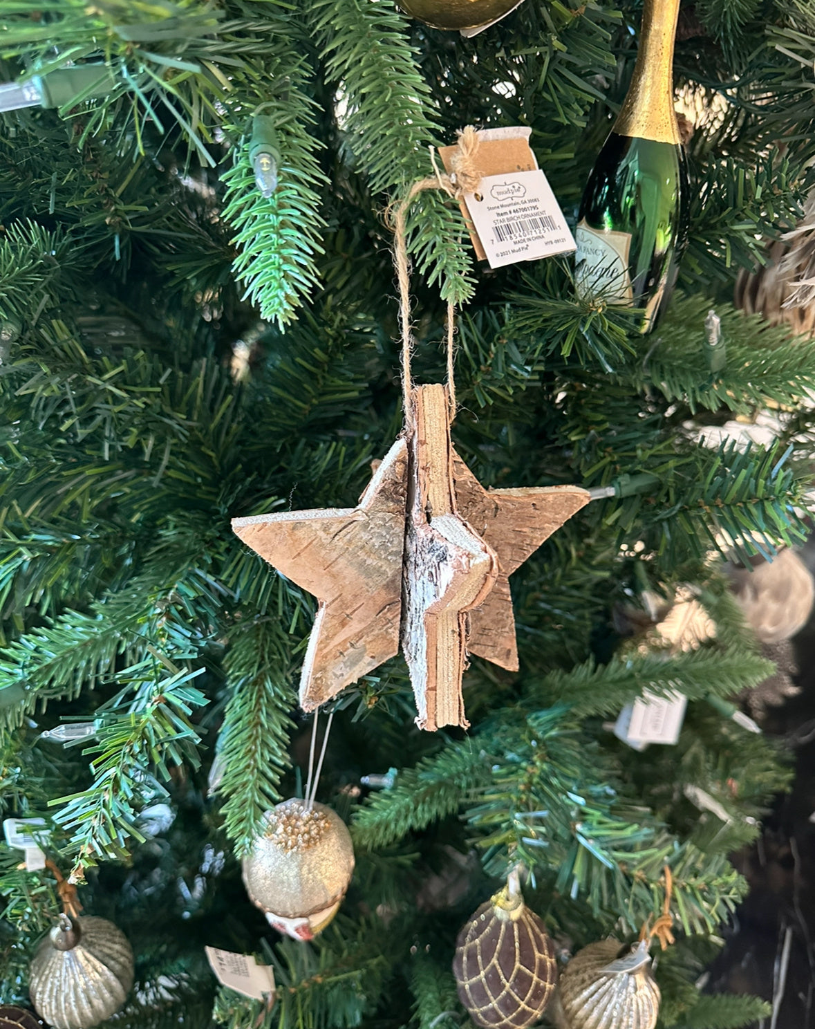 Birch Ornament - Star