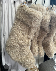 Sherpa Fabric Stocking - Tan