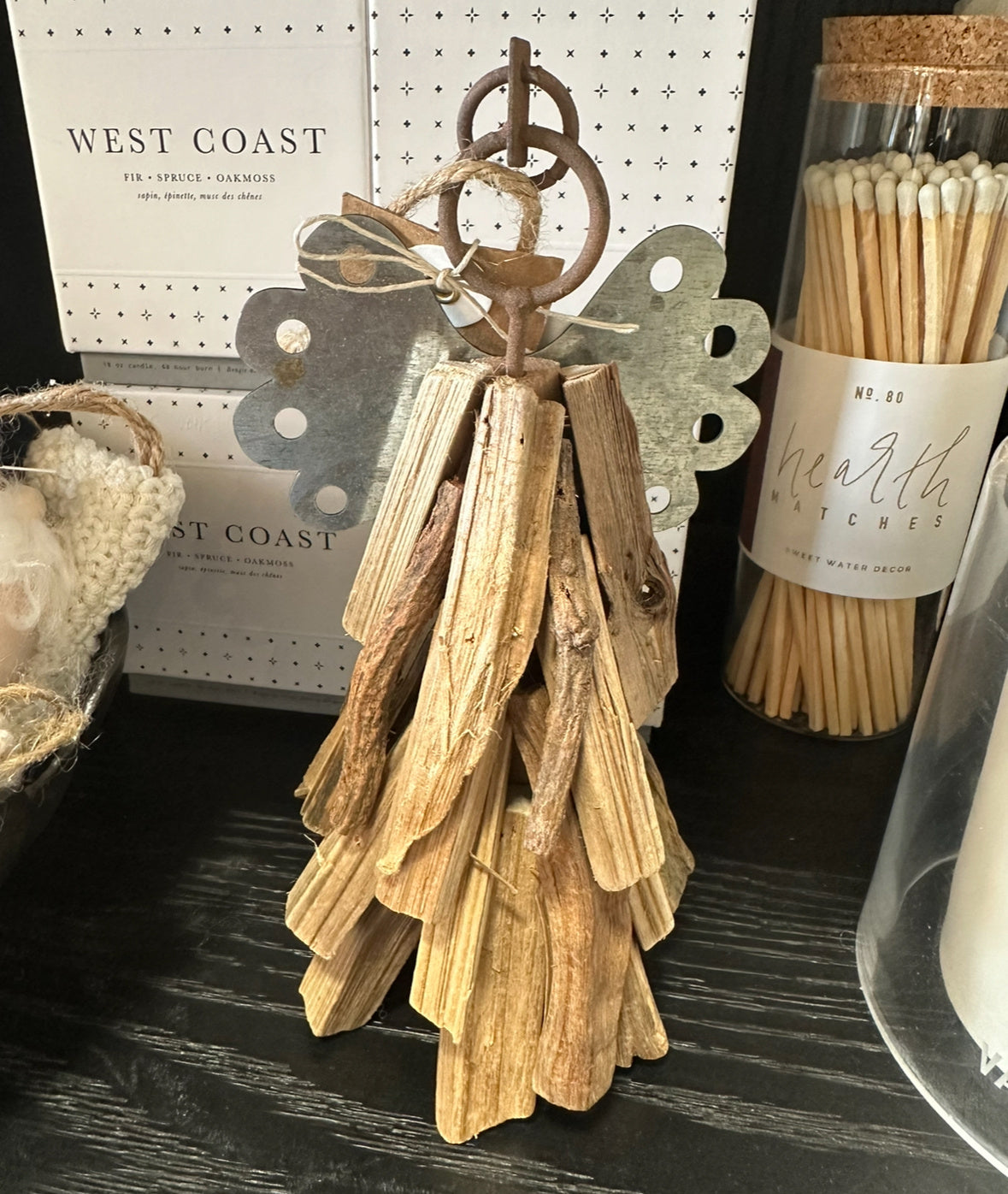 Driftwood Angel Ornament