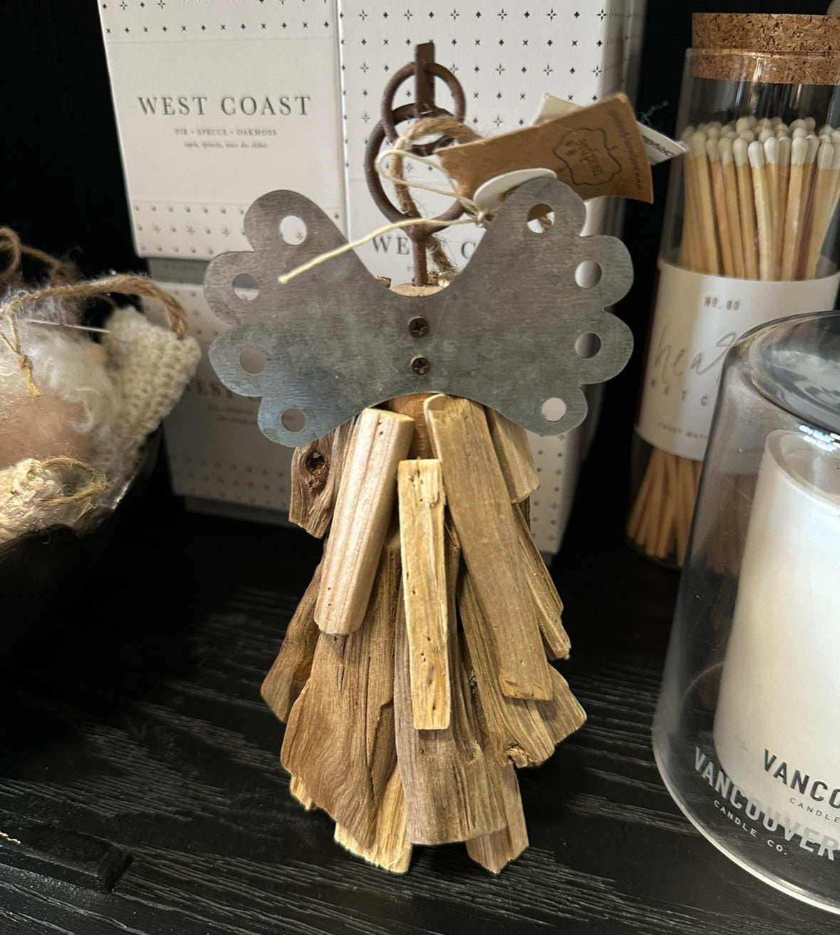 Driftwood Angel Ornament