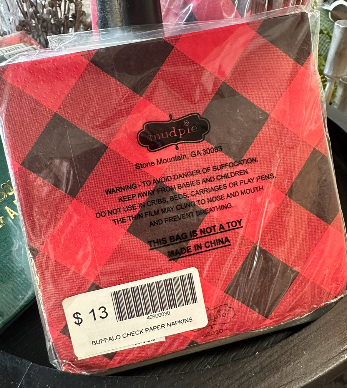Buffalo Check Paper Napkins