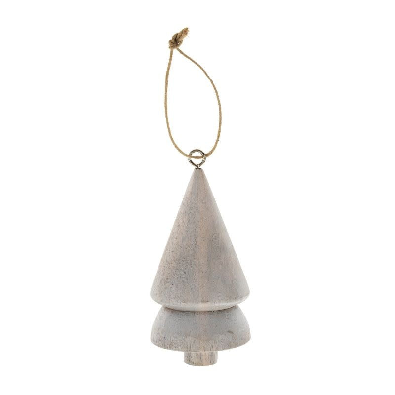 Wooden Tree Ornament - White