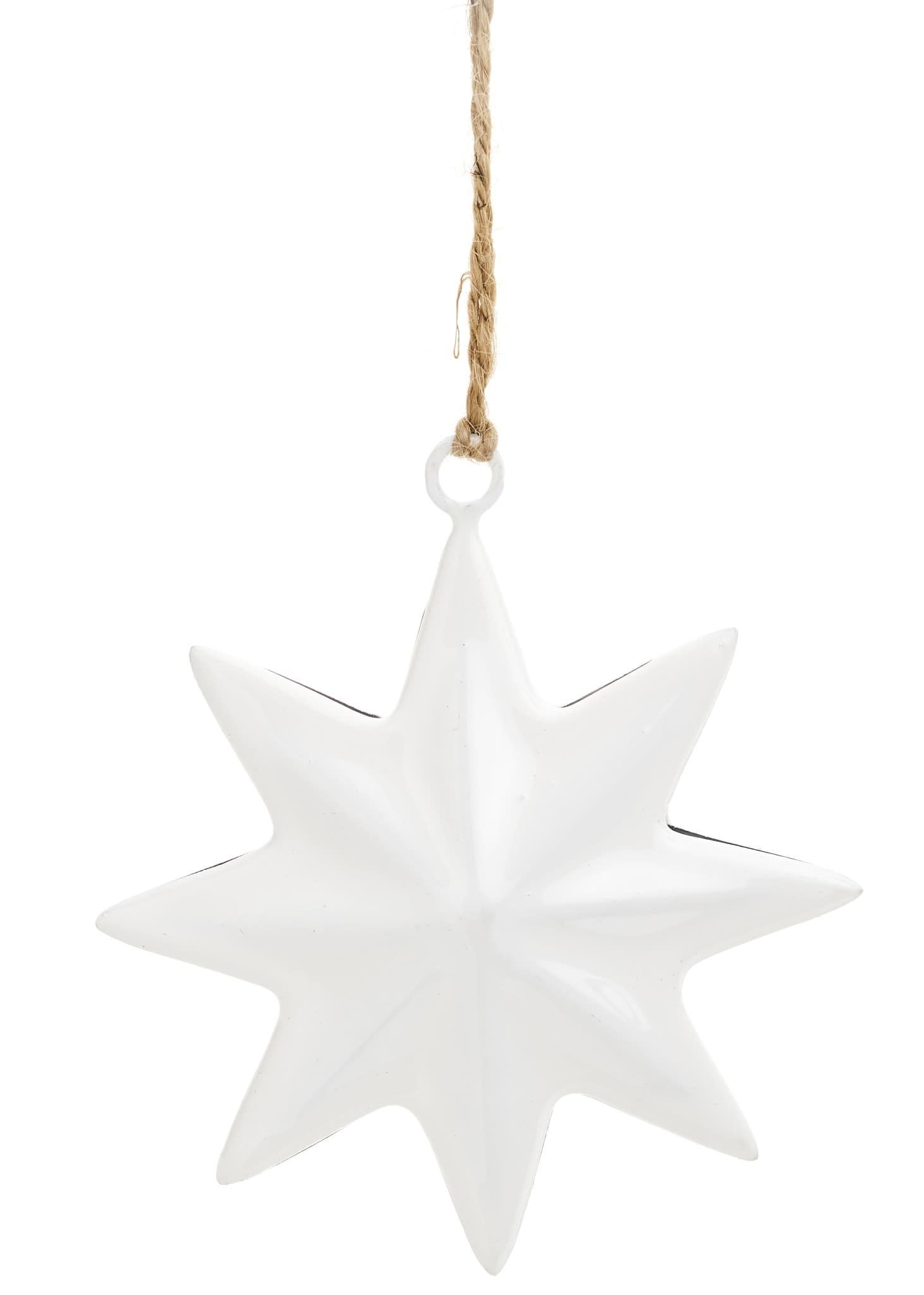 Iron Star Ornament - White