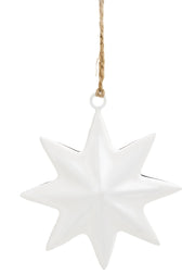 Iron Star Ornament - White