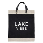 Market Tote Blk - Lake Vibes