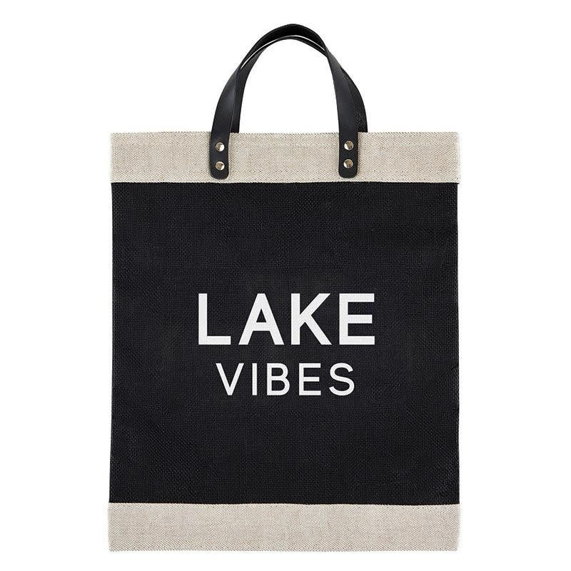 Market Tote Blk - Lake Vibes