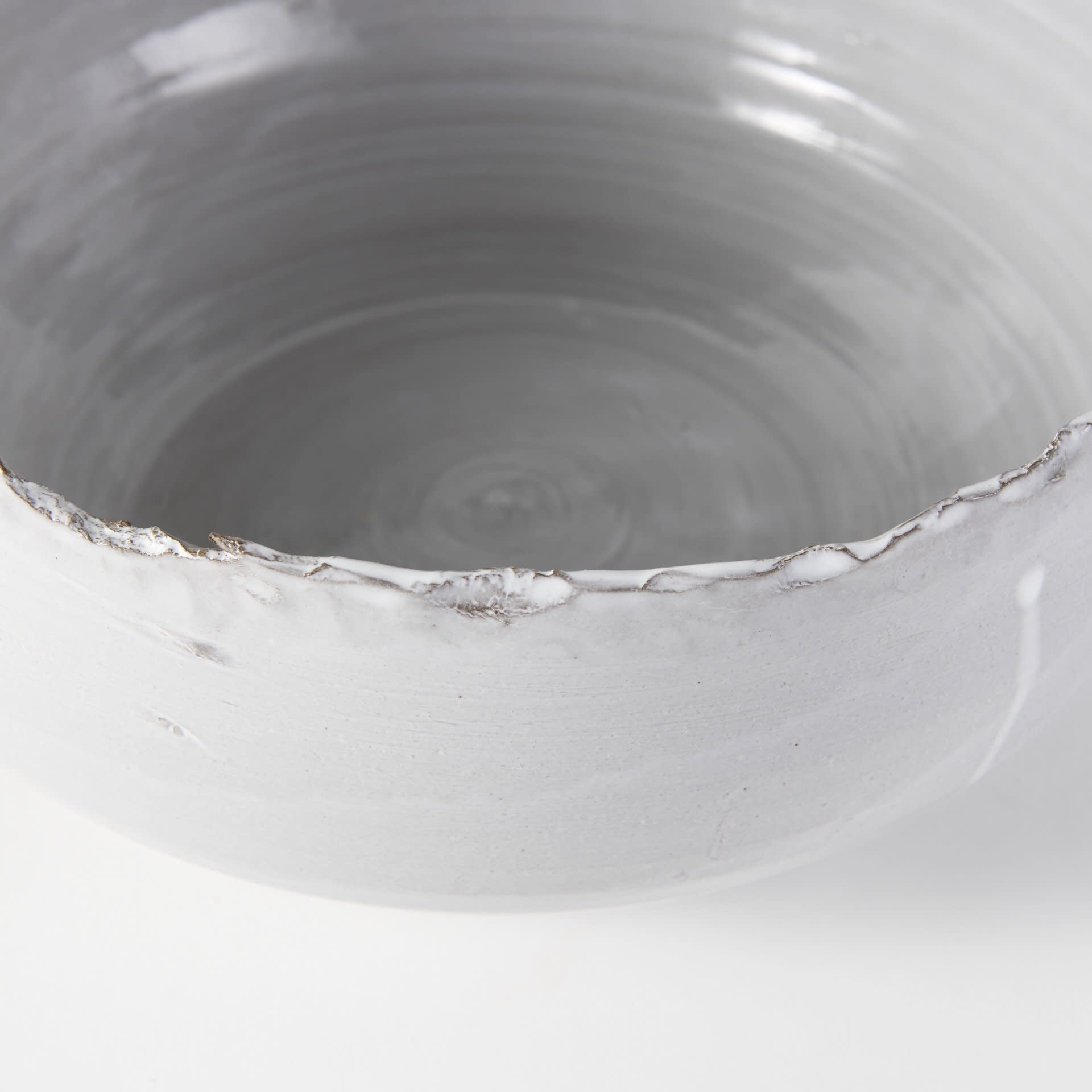 Larsen Ceramic Bowl - White - Large