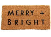 Natural Coir Door Mat - Merry + Bright