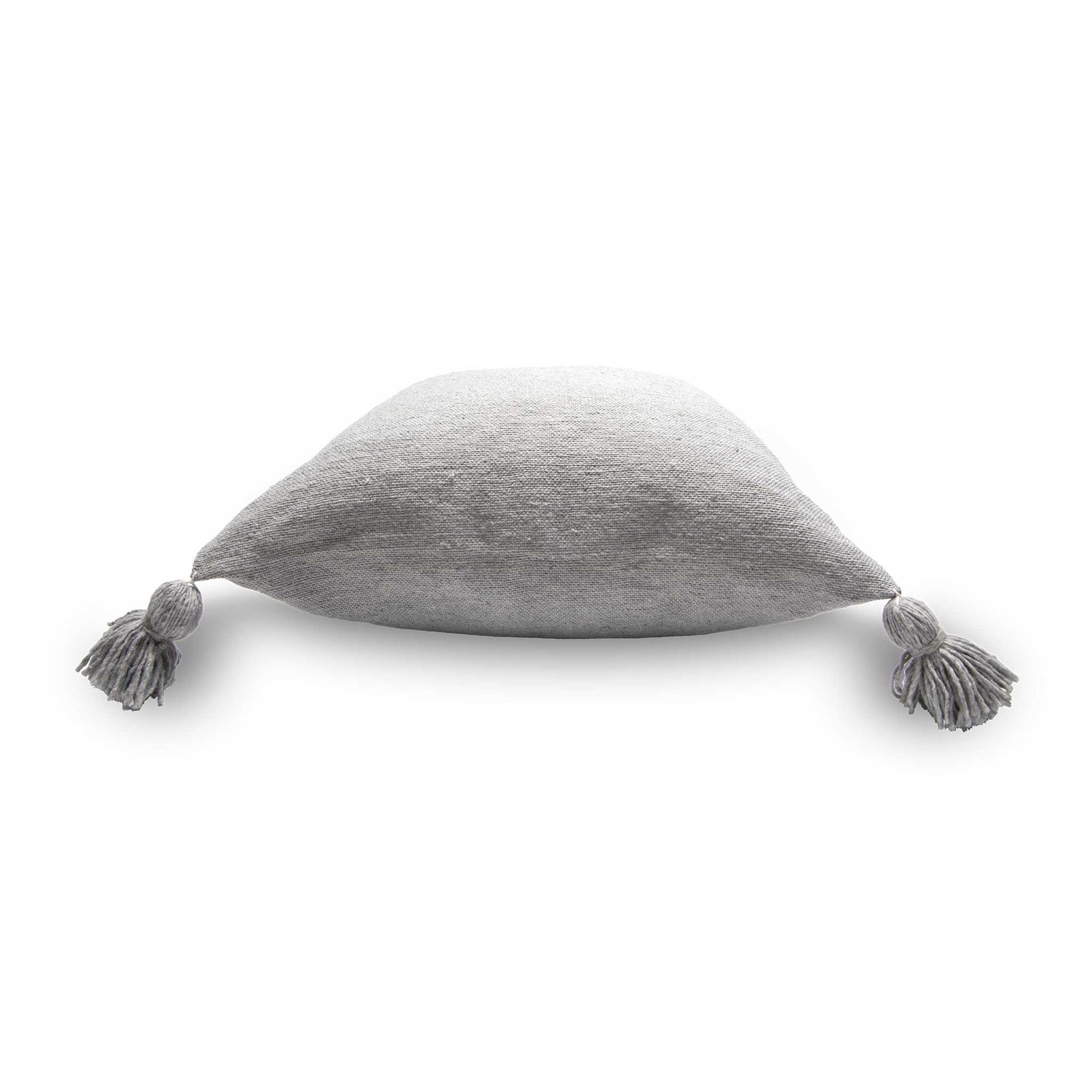 Moroccan Pillow - 18x18" - Light Grey