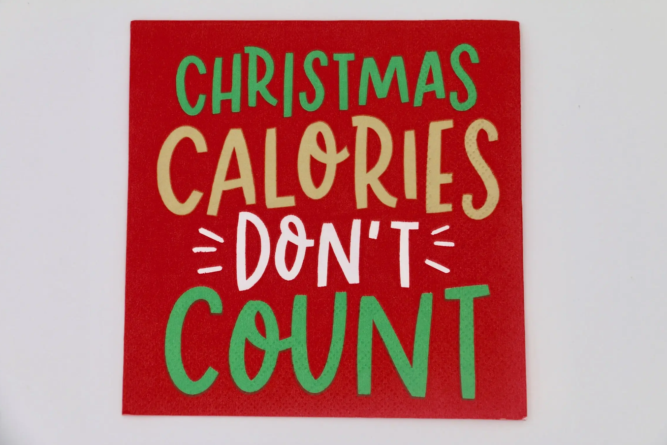 Cocktail Napkins - Christmas Calories Don't Count
