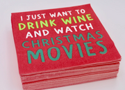 Cocktail Napkins - Watch Christmas Movies