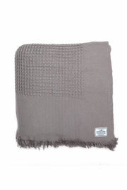 The Breeze Waffle Bed Cover - Stone Grey - King
