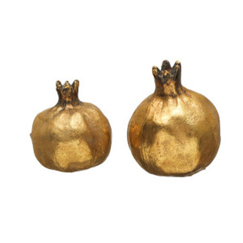 Resin Pomegranate - Antique Gold - Small