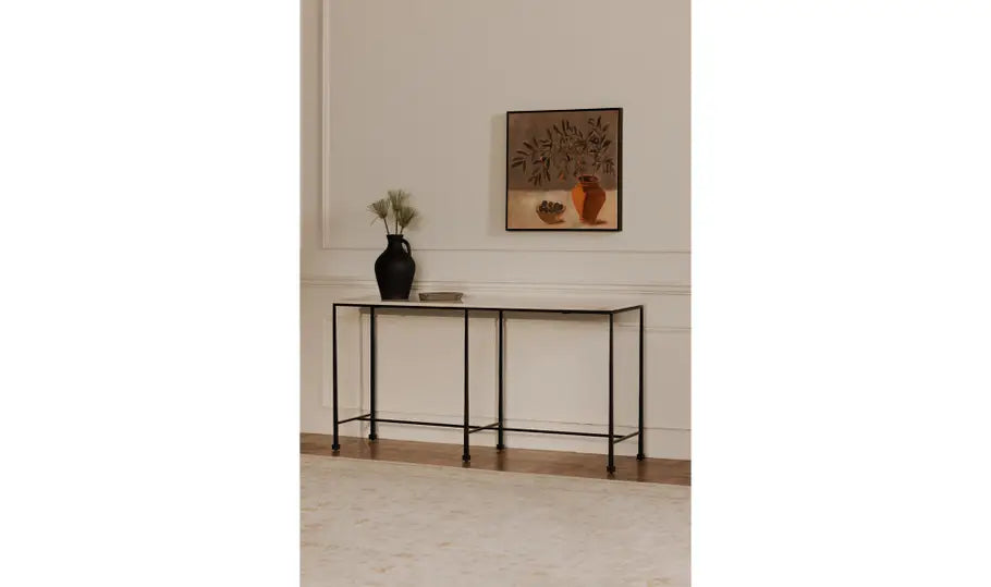 River Console Table Botticino Marble