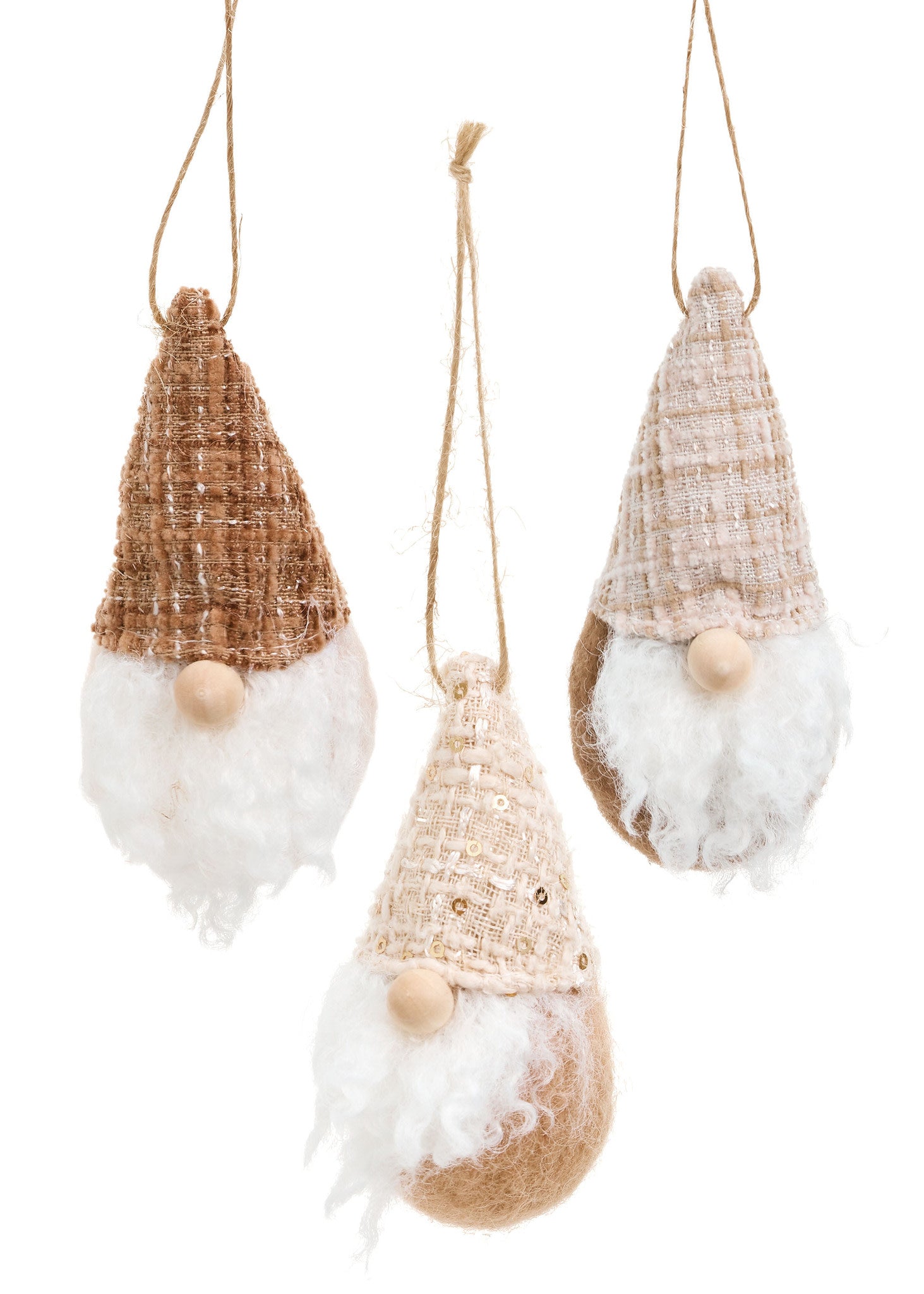 Wool Santa Ornament (3 Styles)