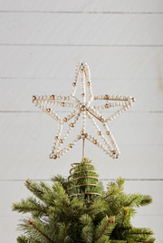 BEADED STAR TREE TOPPER