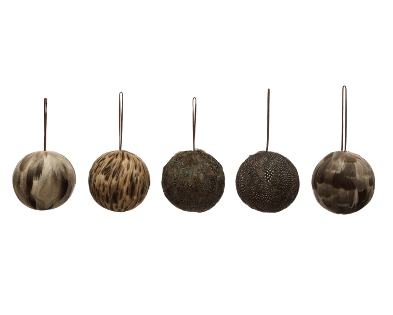 Feather Ball Ornament - 5"