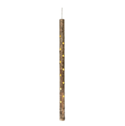 Hanging Birch Bark Tube w/ Star Cutouts & LED Lights - 48"