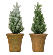 7.5" Artificial Fir Tree in Pot