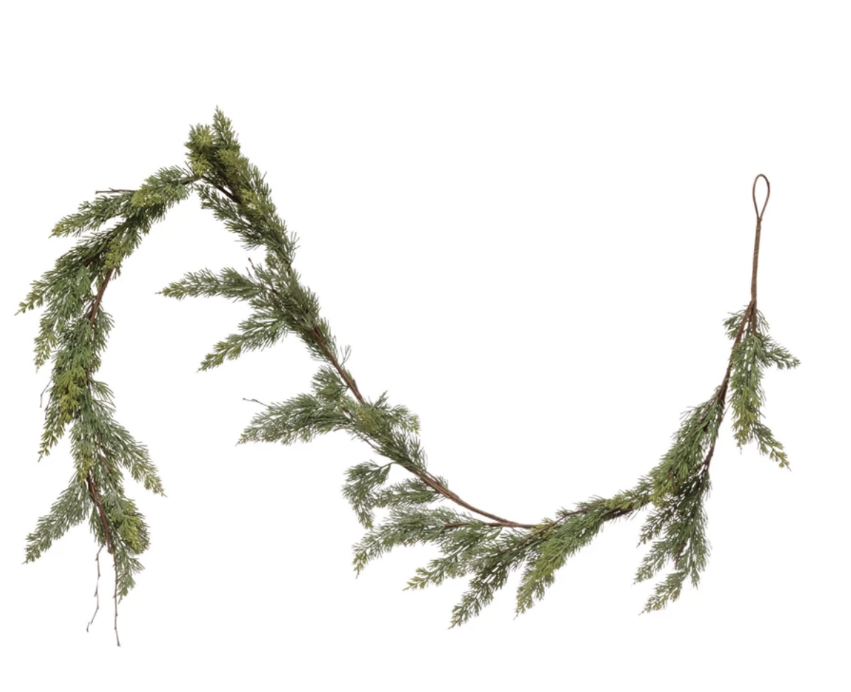 FAUX CEDAR GARLAND