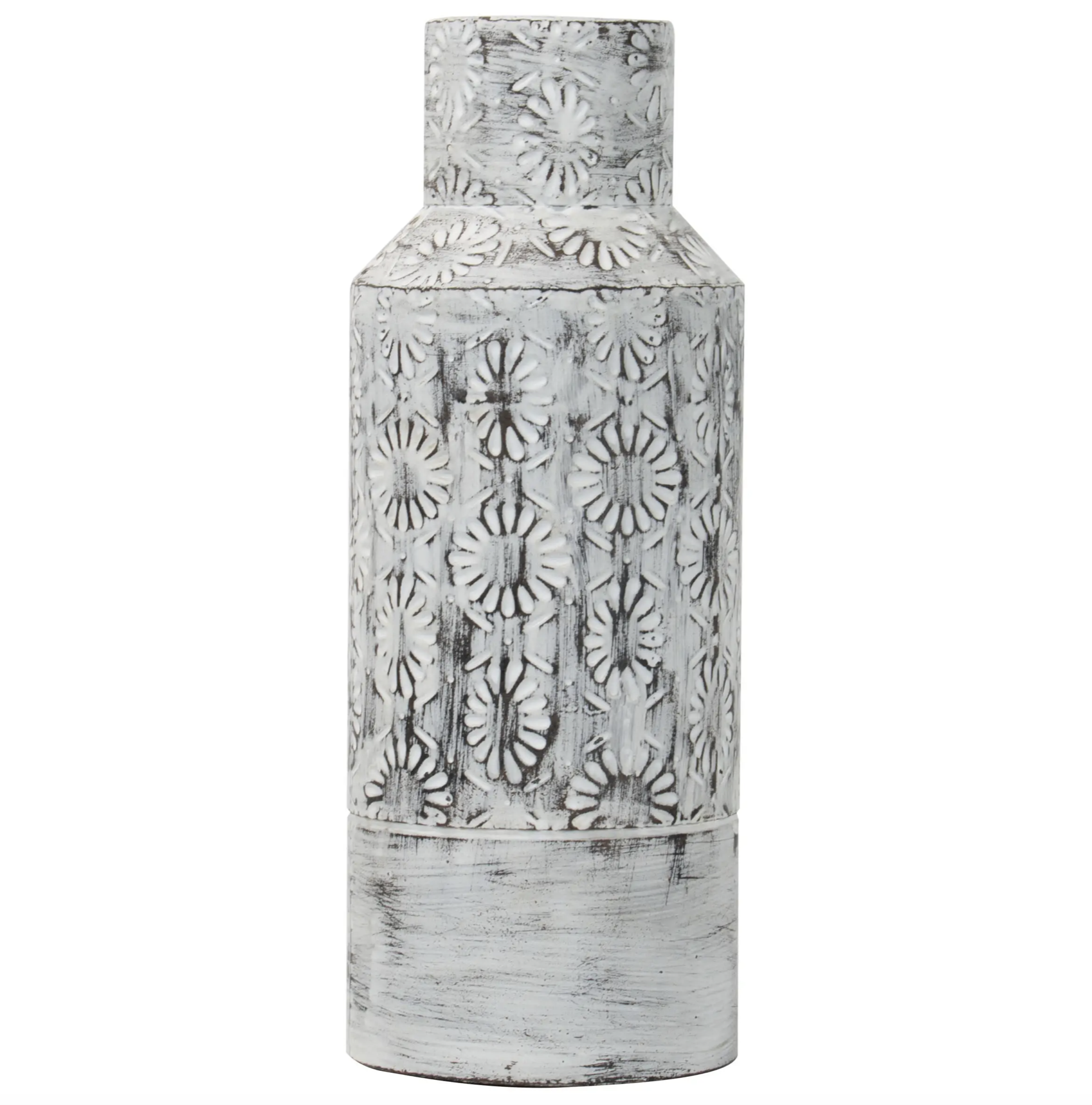 Arianna Vase - White Washed - Large