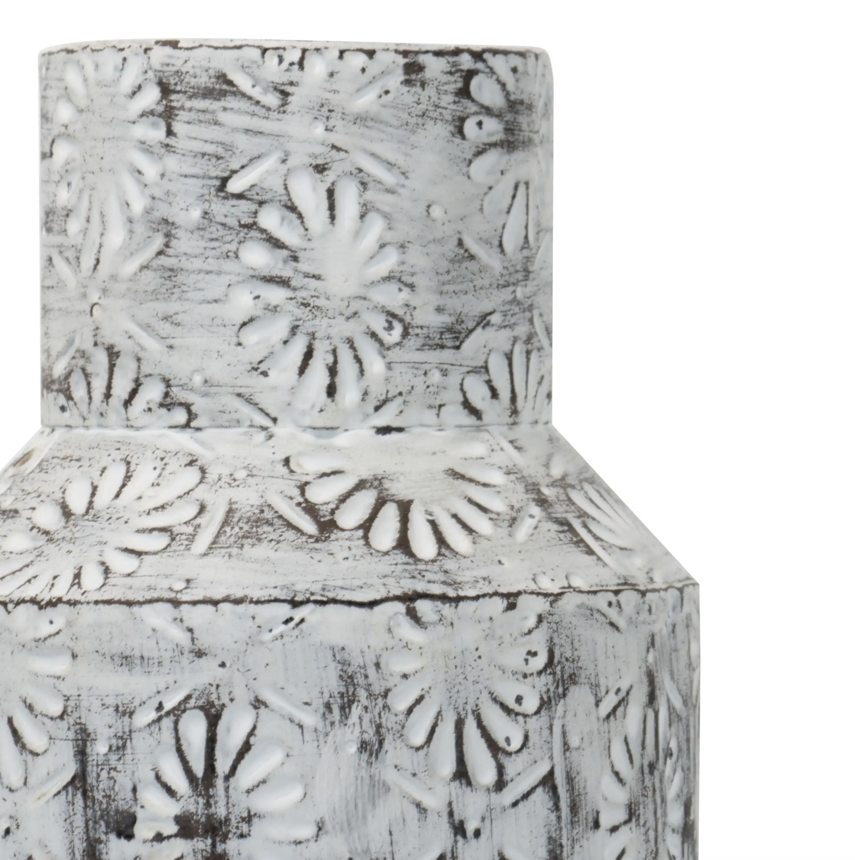 Arianna Vase - White Washed - Large
