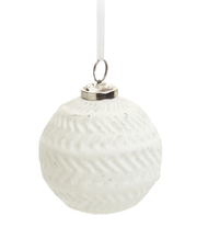Glass Arrow Ornament - White
