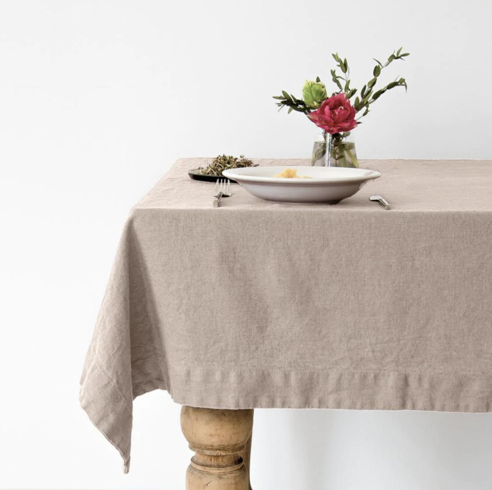 Linen Tablecloth - Portobello - 55" x 118"
