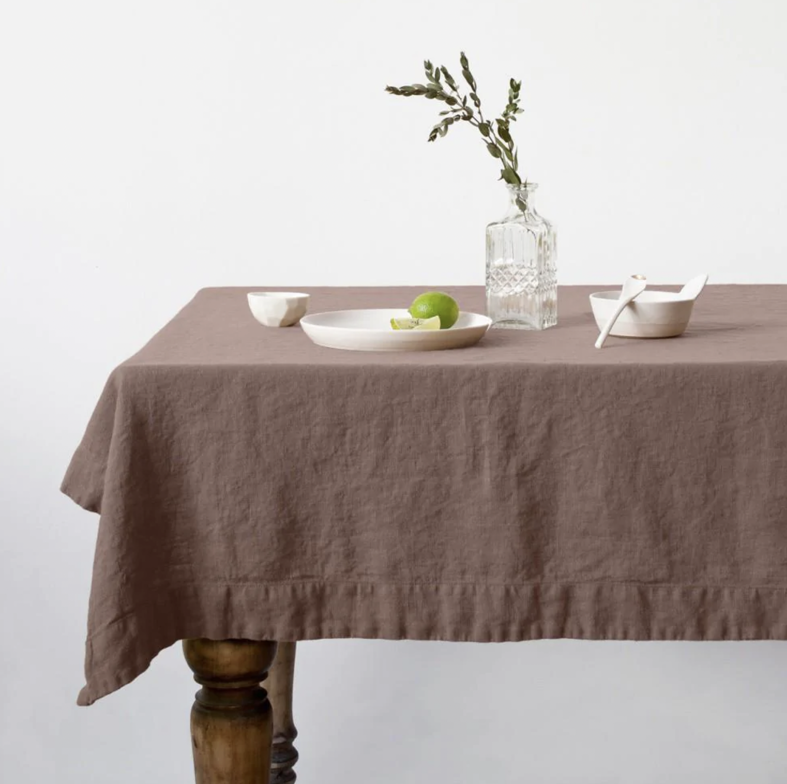 Linen Tablecloth - Nutmeg - 55" x 118"