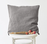 Linen Cushion Cover - Ash