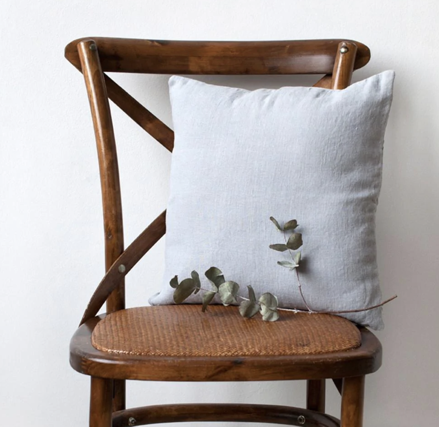 Linen Cushion Cover - Light Grey