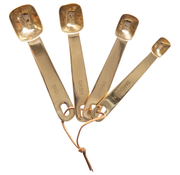 Square Measuring Spoons - Gold