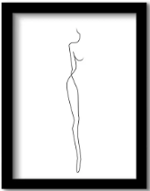 Ocean Bridge - Female Line Art