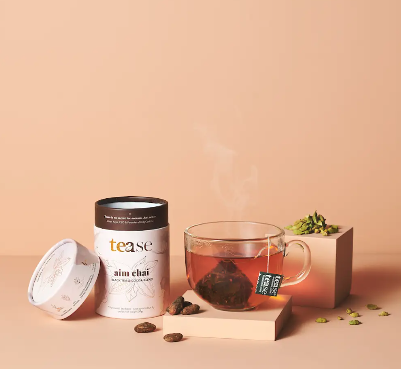 Aim Chai, Energizing Tea Blend | Compostable Pyramid Bags