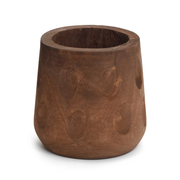 Dark Brown Paulownia Dots Planter