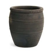 Black Wood Fired Planter