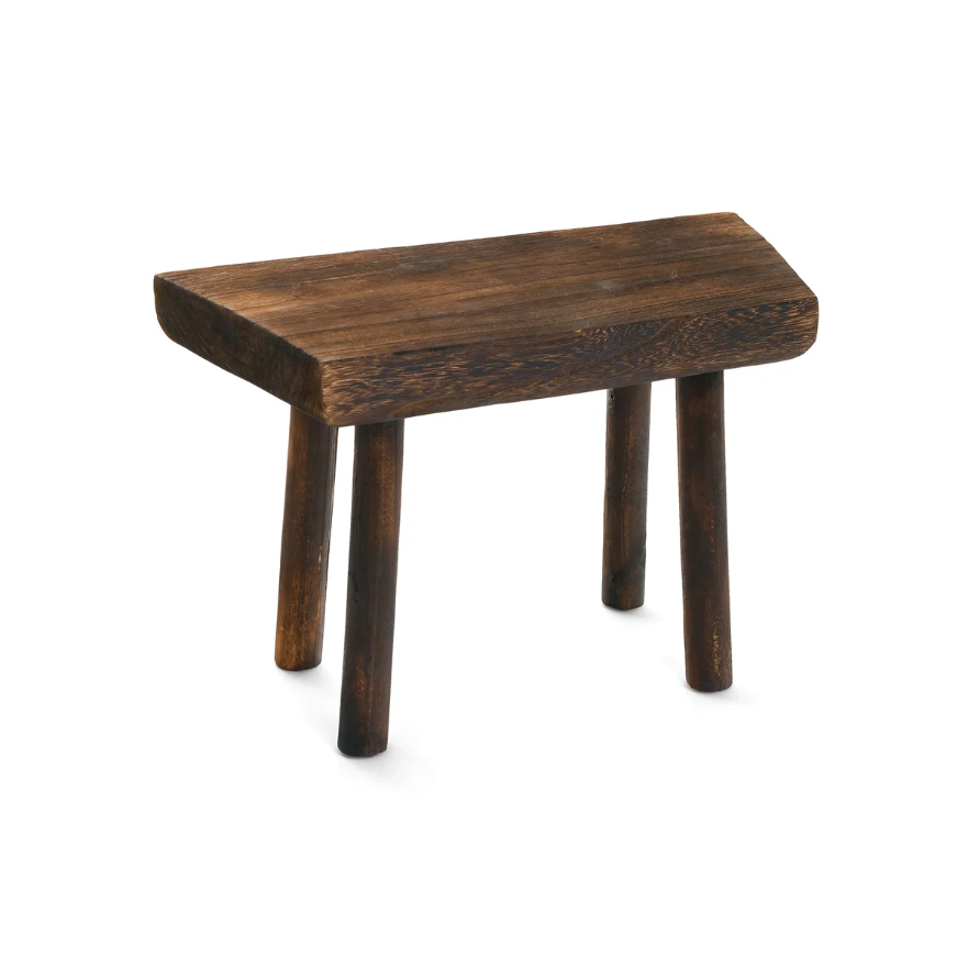 Dark Brown Paulownia Stool
