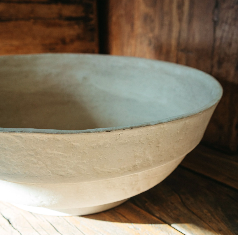 Sienna Paper Mache Bowl - Large