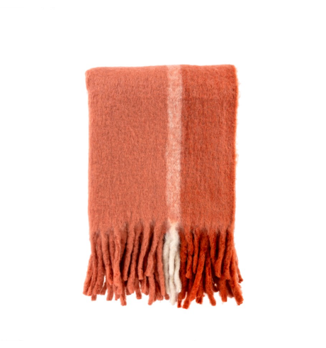 Whistler Woven Throw, Rust