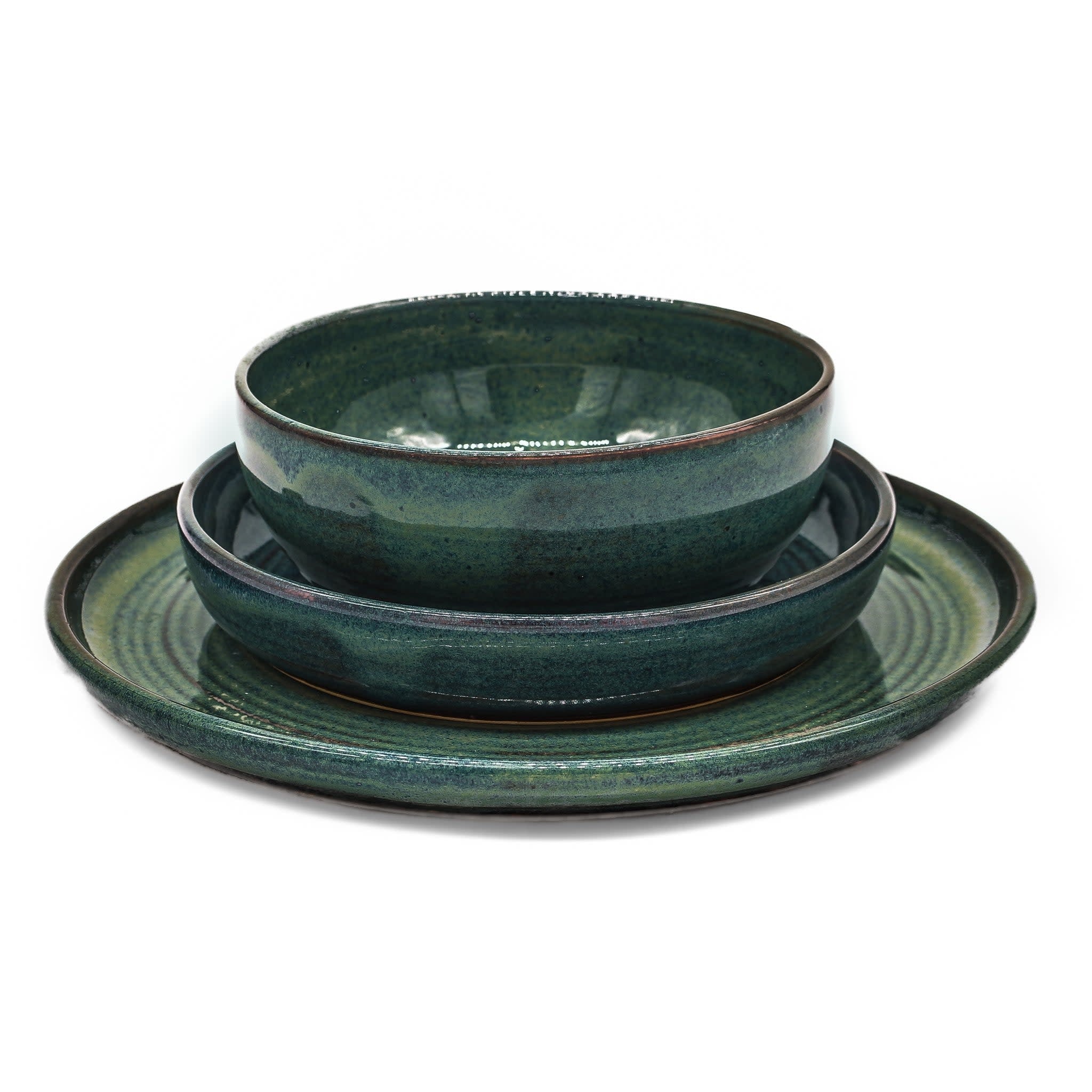 Simple Place Setting - Woo's Blue (3 Piece Set)
