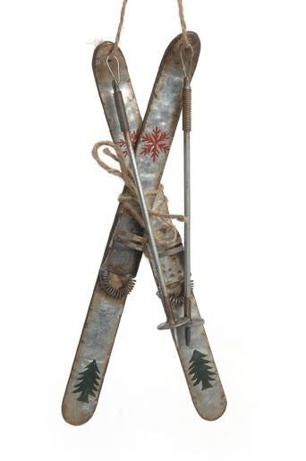 Antique Ski Ornament