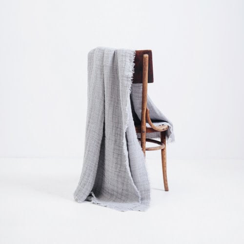 Waffle Blanket - Light Grey
