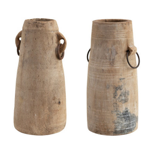 FOUND WOOD MILK JUG