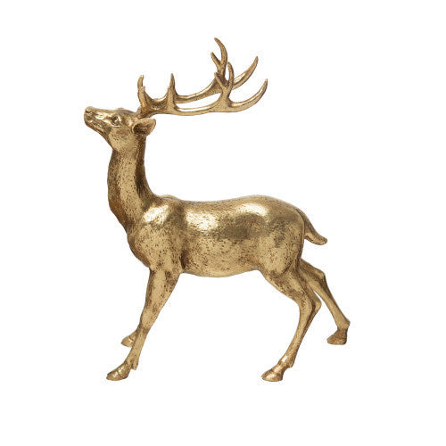 Gold Resin Standing Deer