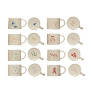 Holiday Wax Relief Stoneware Mug (Various Styles)