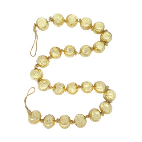 Recycled Glass Garland - Gold