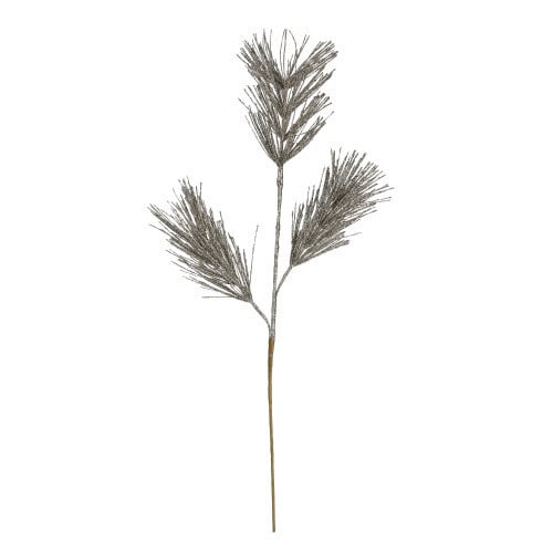 Champagne Glitter Faux Pine Pick